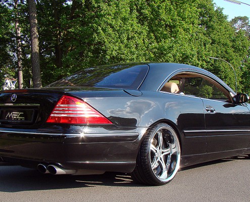 W215 C215 CL Mercedes Tuning AMG Bodykit Felgen Auspuff Spurverbreiterung Carbon