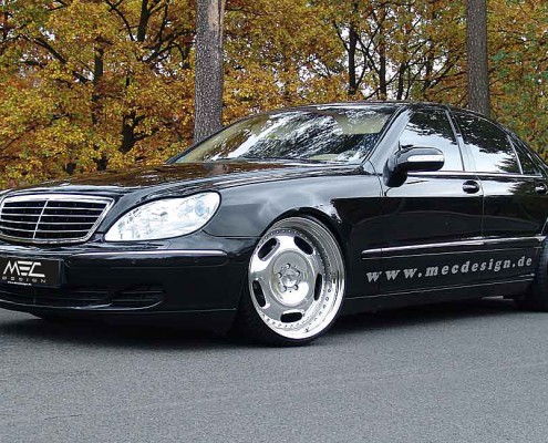 W220 V220 S-Klasse Mercedes Tuning AMG Bodykit Felgen Auspuff Spurverbreiterung Carbon