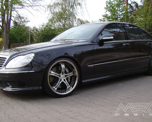 W220 V220 S-Klasse Mercedes Tuning AMG Bodykit Felgen Auspuff Spurverbreiterung Carbon