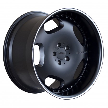 mecxtreme1 one piece wheel in Full Matt Black finish