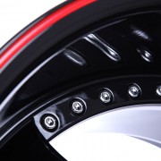 mecxtreme3 one piece wheel in Full Glossy Black without Stainless Steel Lip