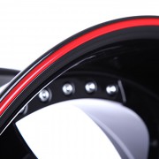 mecxtreme3 one piece wheel in Full Glossy Black without Stainless Steel Lip