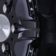 mecxtreme3 one piece wheel in Full Glossy Black without Stainless Steel Lip