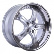 mecxtreme3 one piece wheel in Satin with Stainless Steel Lip