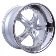 mecxtreme3 one piece wheel in Satin with Stainless Steel Lip