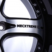 mecxtreme3 one piece wheel in Satin Double Black without Stainless Steel Lip