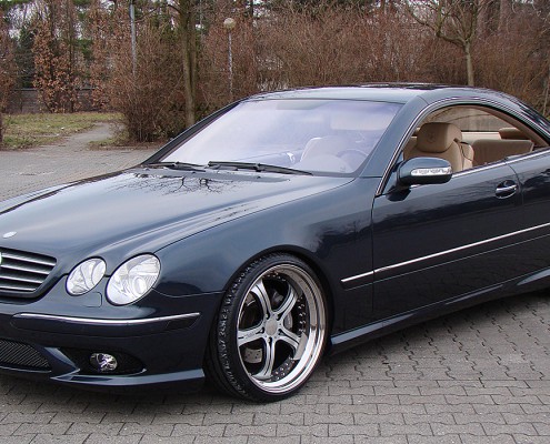 W215 C215 CL Mercedes Tuning AMG Bodykit Felgen Auspuff Spurverbreiterung Carbon