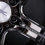 mecxtreme3 one piece wheel in Black Chrome with Stainless Steel Lip