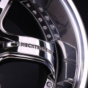 mecxtreme3 one piece wheel in Black Chrome with Stainless Steel Lip