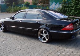 W220 V220 S-Klasse Mercedes Tuning AMG Bodykit Felgen Auspuff Spurverbreiterung Carbon