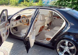 W220 V220 S-Class Mercedes Tuning AMG Interior Carbon Leather
