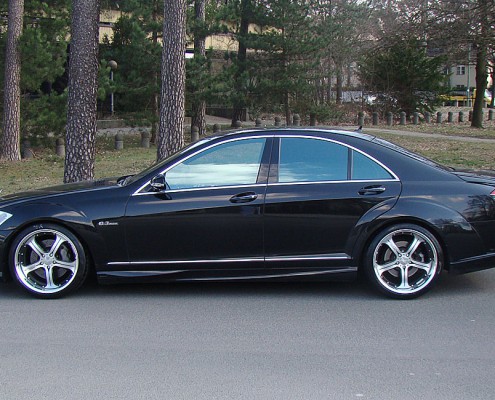 W221 V221 S-Klasse Mercedes Tuning AMG Bodykit Felgen Auspuff Spurverbreiterung Carbon