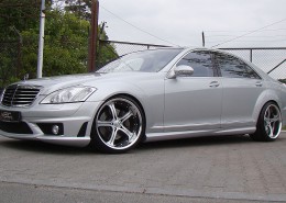 W221 V221 S-Klasse Mercedes Tuning AMG Bodykit Felgen Auspuff Spurverbreiterung Carbon