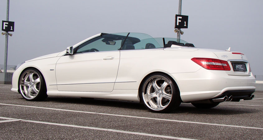 E350CDI with mecxtremeIII 1pc. Wheel Satin White Edition and Exhaust