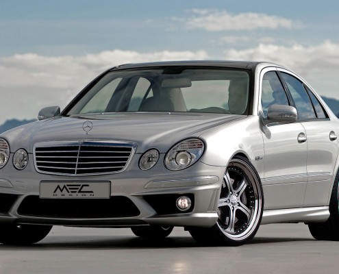W211 S211 E-Klasse Mercedes Tuning AMG Bodykit Felgen Auspuff Spurverbreiterung Carbon