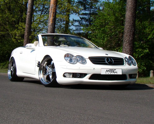 R230 SL Roadster Mercedes Tuning AMG Bodykit Felgen Auspuff Spurverbreiterung Carbon