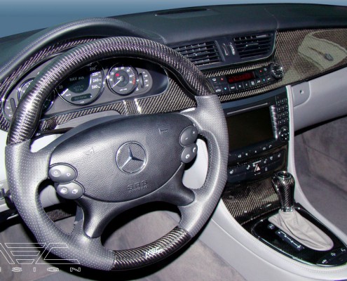 W219 CLS Mercedes Tuning AMG Interior Carbon Leather