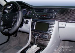 W219 CLS Mercedes Tuning AMG Interior Carbon Leather