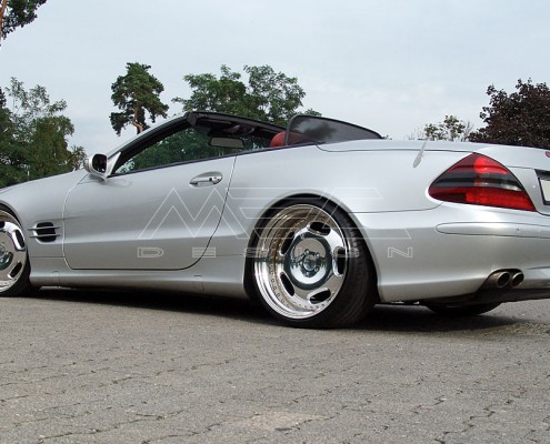 R230 SL Roadster Mercedes Tuning AMG Bodykit Felgen Auspuff Spurverbreiterung Carbon