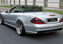 R230 SL Roadster Mercedes Tuning AMG Bodykit Felgen Auspuff Spurverbreiterung Carbon