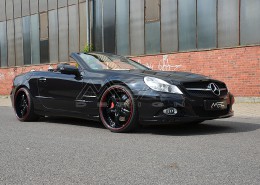 R230 SL Roadster Mercedes Tuning AMG Bodykit Felgen Auspuff Spurverbreiterung Carbon