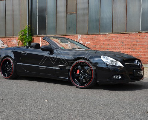 R230 SL Roadster Mercedes Tuning AMG Bodykit Felgen Auspuff Spurverbreiterung Carbon