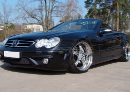 R230 SL Roadster Mercedes Tuning AMG Bodykit Felgen Auspuff Spurverbreiterung Carbon