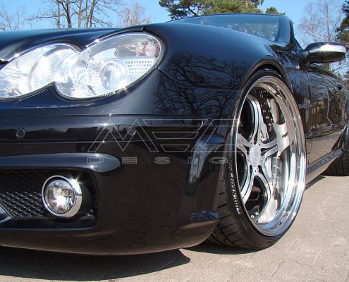 R230 SL Roadster Mercedes Tuning AMG Bodykit Felgen Auspuff Spurverbreiterung Carbon