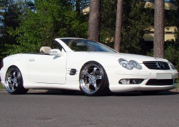 R230 SL Roadster Mercedes Tuning AMG Bodykit Felgen Auspuff Spurverbreiterung Carbon