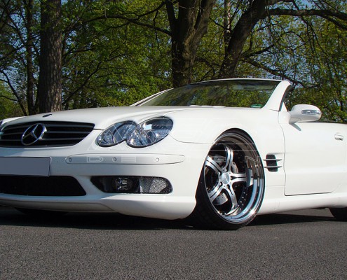 R230 SL Roadster Mercedes Tuning AMG Bodykit Wheels Exhaust Spacer Carbon