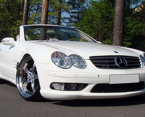 R230 SL Roadster Mercedes Tuning AMG Bodykit Wheels Exhaust Spacer Carbon