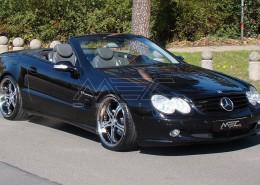 SL500 with one piece 9+10,5 with 245+285 spacers 30+25mm