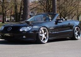 SL500 with one piece 9+10,5 with 245+285 spacers 30+25mm