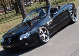 SL500 with one piece 9+10,5 with 245+285 spacers 30+25mm