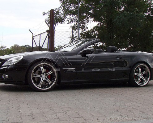 MEC Design mecIII 1-piece wheel Satin & Black Edition, 9+10,5x20 245+285 25+25mm spacers