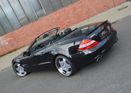 R230 SL Roadster Mercedes Tuning AMG Bodykit Felgen Auspuff Spurverbreiterung Carbon