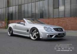 R230 SL Roadster Mercedes Tuning AMG Bodykit Felgen Auspuff Spurverbreiterung Carbon