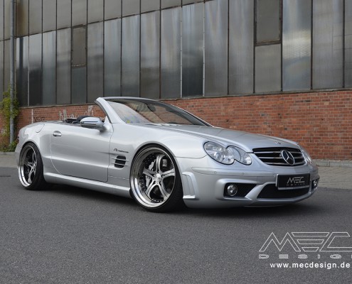 R230 SL Roadster Mercedes Tuning AMG Bodykit Felgen Auspuff Spurverbreiterung Carbon
