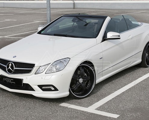 E350CDI with mecxtremeIII 1pc. Wheel Full Matt Black Edition and Exhaust