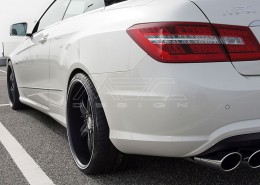 E350CDI with mecxtremeIII 1pc. Wheel Full Matt Black Edition and Exhaust
