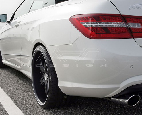 E350CDI with mecxtremeIII 1pc. Wheel Full Matt Black Edition and Exhaust