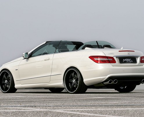E350CDI with mecxtremeIII 1pc. Wheel Full Matt Black Edition and Exhaust