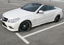 E350CDI with mecxtremeIII 1pc. Wheel Full Matt Black Edition and Exhaust