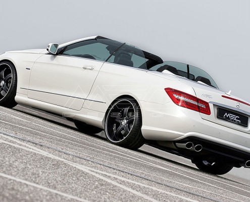 E350CDI with mecxtremeIII 1pc. Wheel Full Matt Black Edition and Exhaust