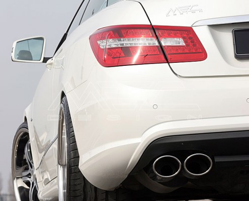 E350CDI with mecxtremeIII 1pc. Wheel Satin Black Edition and Exhaust
