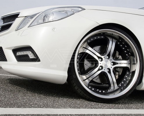 E350CDI with mecxtremeIII 1pc. Wheel Satin Black Edition and Exhaust