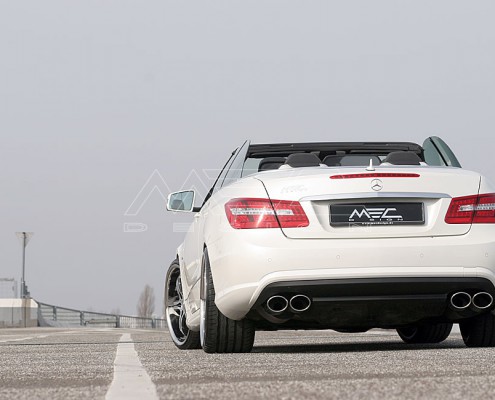 E350CDI with mecxtremeIII 1pc. Wheel Satin Black Edition and Exhaust