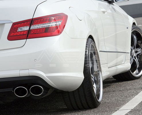 E350CDI with mecxtremeIII 1pc. Wheel Satin Black Edition and Exhaust