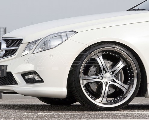 E350CDI with mecxtremeIII 1pc. Wheel Satin Black Edition and Exhaust