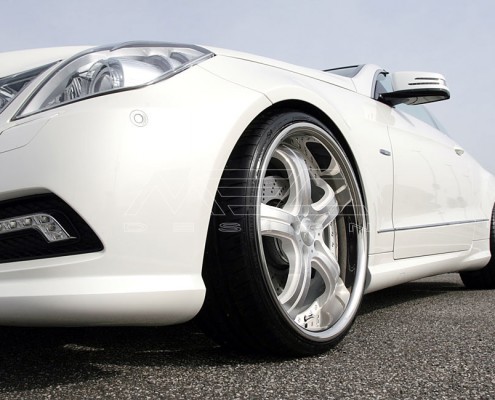 E350CDI with mecxtremeIII 1pc. Wheel Satin White Edition and Exhaust